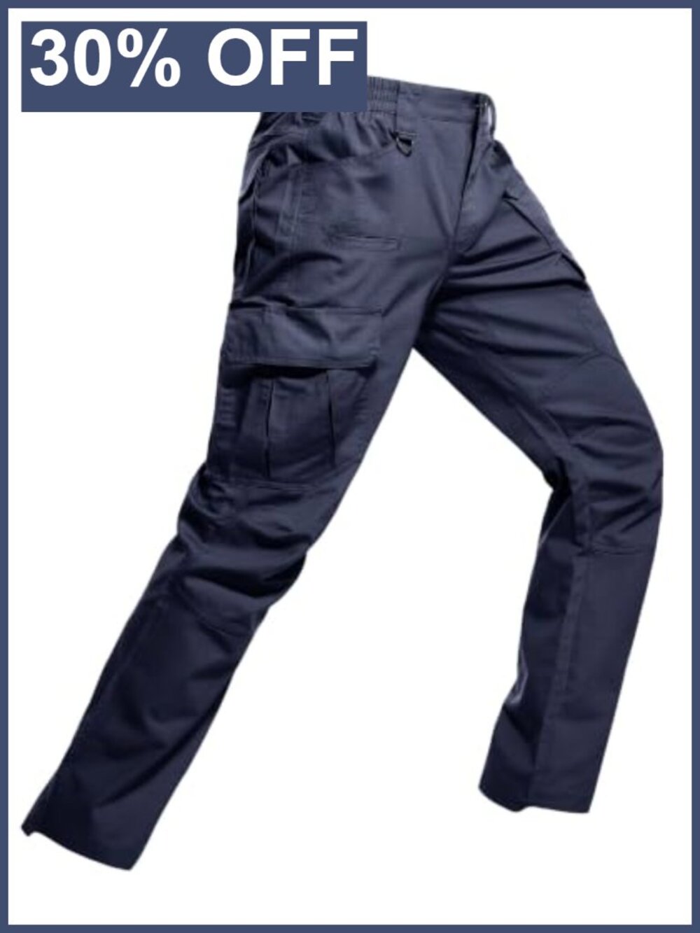 Men's Ripstop Water Resistant Cargo Tactical Work Pants 8 Pockets